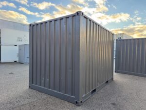 【神戸】中古12FT ドライスチールコンテナ　グレー塗装　TKCU99Y126