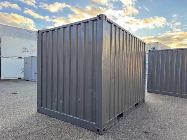 【神戸】中古12FT ドライスチールコンテナ　グレー塗装　TKCU99Y126