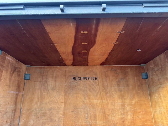 【神戸】中古12FT ドライスチールコンテナ　グレー塗装　TKCU99Y126