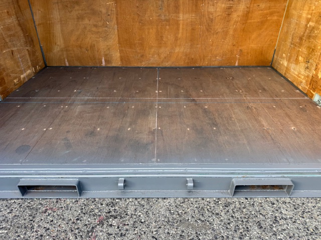 【神戸】中古12FT ドライスチールコンテナ　グレー塗装　TKCU99Y126