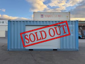 【神戸】中古20FT ドライスチールコンテナ 左パネル3mシャッター付き TKCU1402938