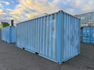 【神戸】中古20FT ドライスチールコンテナ 左パネル3mシャッター付き TKCU1402938