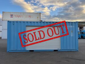 【神戸】中古20FT ドライスチールコンテナ 左パネル3mシャッター付き TKCU1403087