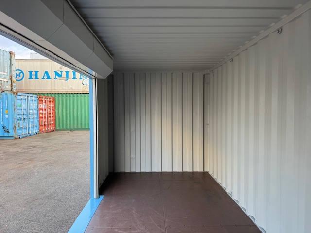 【神戸】中古20FT ドライスチールコンテナ 左パネル3mシャッター付き TKCU1403087