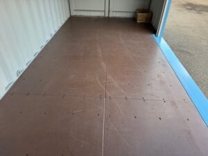 【神戸】中古20FT ドライスチールコンテナ 左パネル3mシャッター付き TKCU1403087