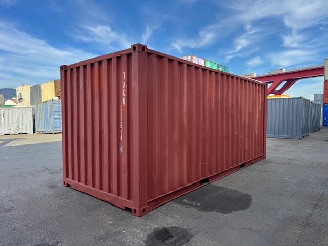 【神戸】中古20FT ドライスチールコンテナ 右パネル3mシャッター付き TKCU1039744