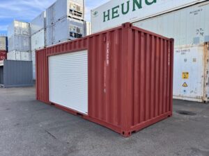 【神戸】中古20FT ドライスチールコンテナ 右パネル3mシャッター付き TKCU1039744