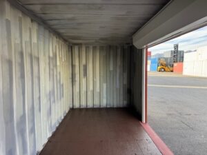 【神戸】中古20FT ドライスチールコンテナ 右パネル3mシャッター付き TKCU1039744