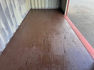 【神戸】中古20FT ドライスチールコンテナ 右パネル3mシャッター付き TKCU1039744