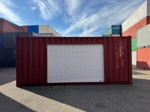 【神戸】中古20FT ドライスチールコンテナ 右パネル3mシャッター付き TKCU2104118