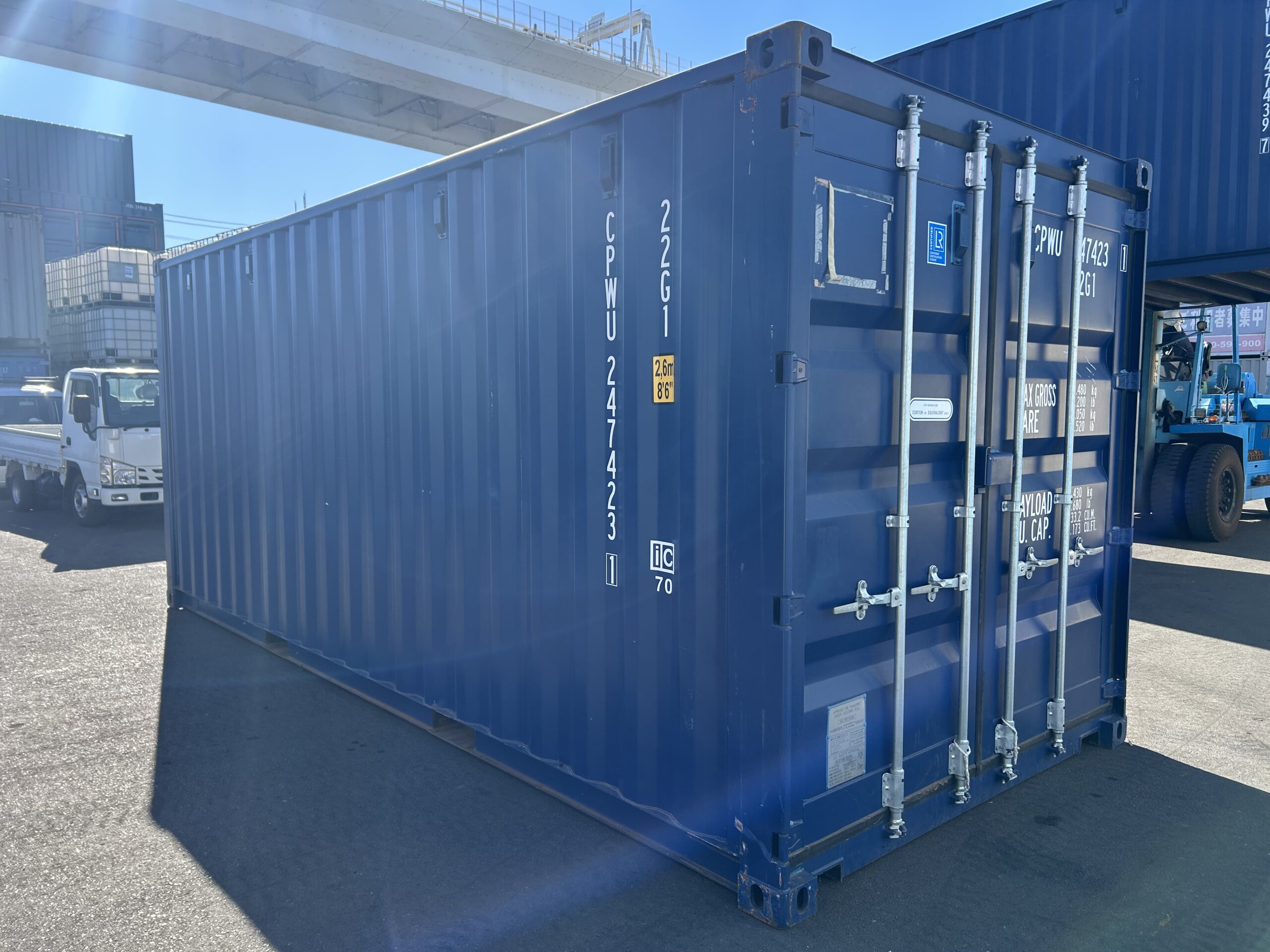 【横浜】美品新古20ftドライスチールコンテナ 2024年製　CPWU2474231
