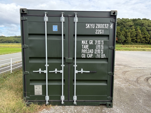 【福岡】新古20ftドライスチールコンテナ　※グリーン・グレー系複数台在庫有り！