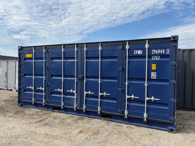 【福岡】新造20ftフルサイドオープンコンテナ(RAL5013/ブルー)　※在庫2台！