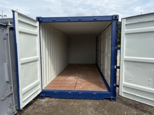 【福岡】新造20ftフルサイドオープンコンテナ(RAL5013/ブルー)　※在庫2台！