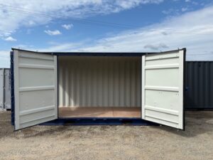 【福岡】新造20ftフルサイドオープンコンテナ(RAL5013/ブルー)　※在庫2台！