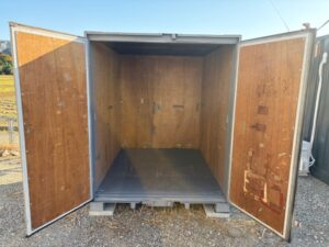 【福岡】中古6ftドライスチールコンテナ（グレー塗装済）　※複数台在庫有り！