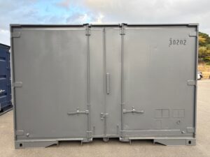 【福岡】中古12ftドライスチールコンテナ（グレー塗装済み）　※複数台在庫有り！
