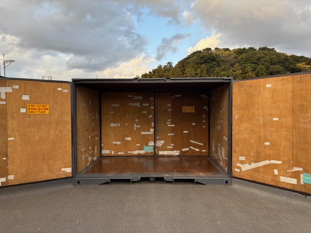 【福岡】中古12ftドライスチールコンテナ（グレー塗装済み）　※複数台在庫有り！