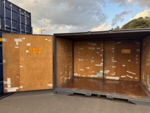 【福岡】中古12ftドライスチールコンテナ（グレー塗装済み）　※複数台在庫有り！