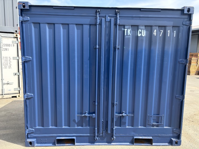 【福岡】中古10ftドライスチールコンテナ※ブルー塗装済み　（TKCU4711）