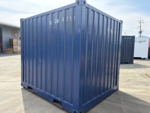 【福岡】中古10ftドライスチールコンテナ※ブルー塗装済み　（TKCU4711）