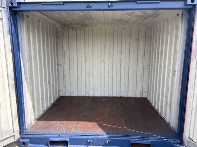 【福岡】中古10ftドライスチールコンテナ※ブルー塗装済み　（TKCU4711）