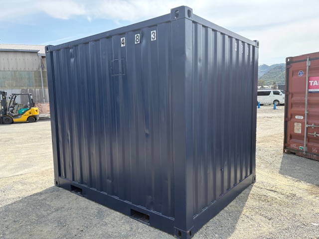 【福岡】中古10ftドライスチールコンテナ※紺色塗装済み　（TKCU483）