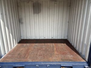 【福岡】中古10ftドライスチールコンテナ※紺色塗装済み　（TKCU483）