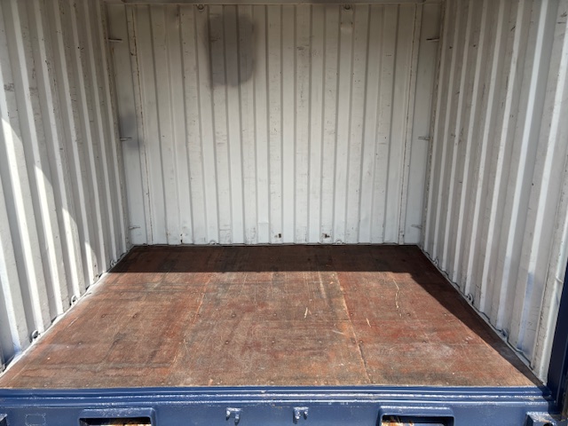 【福岡】中古10ftドライスチールコンテナ※紺色塗装済み　（TKCU483）