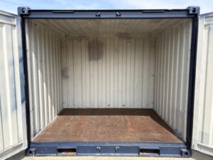 【福岡】中古10ftドライスチールコンテナ※紺色塗装済み　（TKCU483）