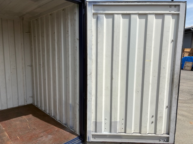 【福岡】中古10ftドライスチールコンテナ※紺色塗装済み　（TKCU483）