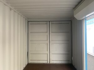 【神戸】中古20FT ドライスチールコンテナ 左パネル3mシャッター付き TKCU1403087