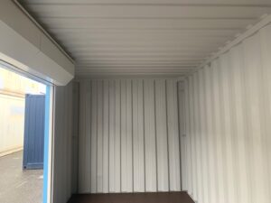 【神戸】中古20FT ドライスチールコンテナ 左パネル3mシャッター付き TKCU1403087