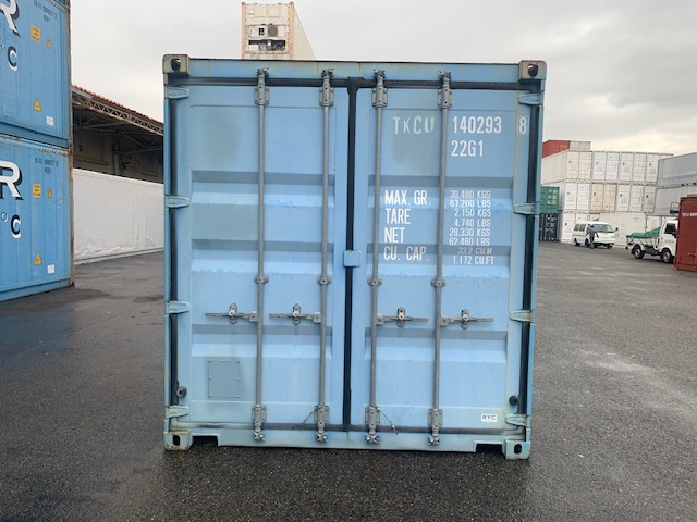 【神戸】中古20FT ドライスチールコンテナ 左パネル3mシャッター付き TKCU1402938