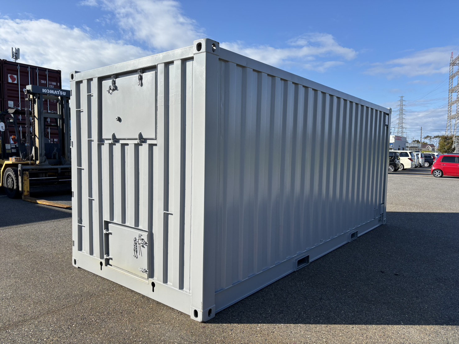 【北陸】中古20ft ドライスチールコンテナ（サイドオープン仕様）