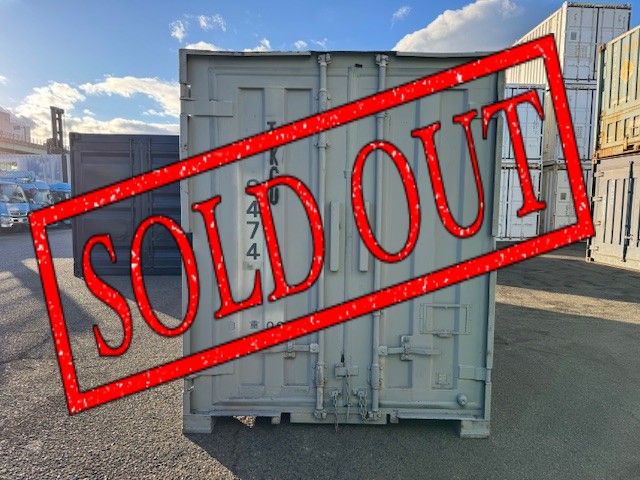 【神戸】中古6FT ドライスチールコンテナ（波板タイプ、L面ドア）TKCU9474