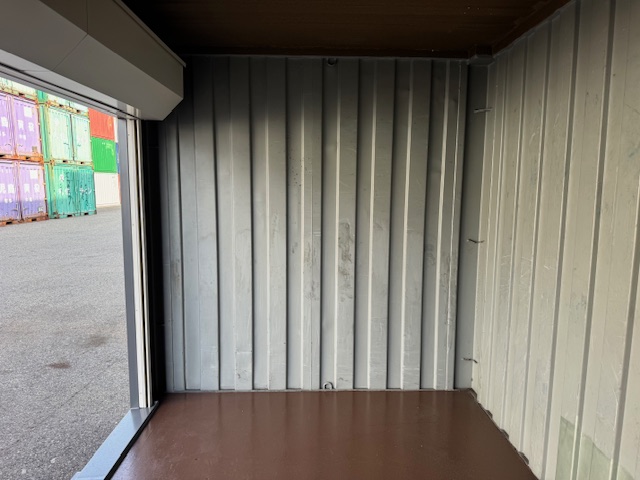 【神戸】中古12FT ドライスチールコンテナ シャッター付き、グレー塗装　3台在庫あり！