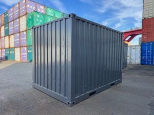 【神戸】中古12FT ドライスチールコンテナ シャッター付き、グレー塗装　3台在庫あり！