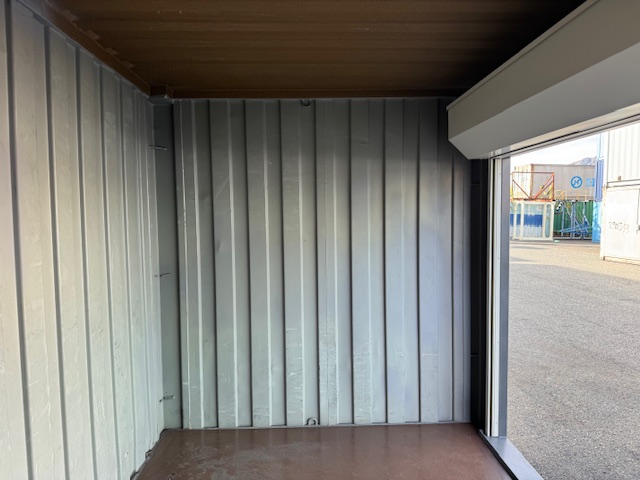 【神戸】中古12FT ドライスチールコンテナ シャッター付き、グレー塗装　3台在庫あり！