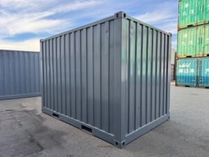 【神戸】中古12FT ドライスチールコンテナ シャッター付き、グレー塗装　3台在庫あり！