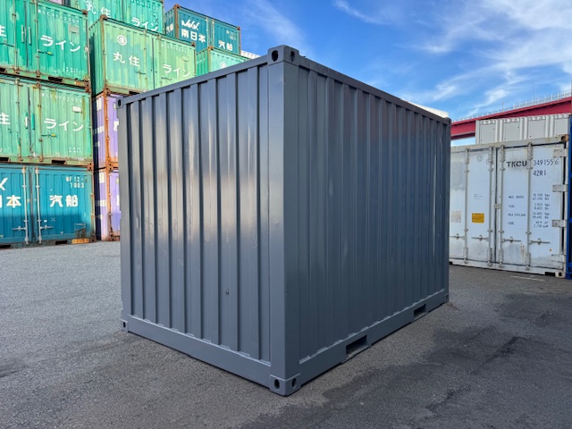 【神戸】中古12FT ドライスチールコンテナ シャッター付き、グレー塗装　3台在庫あり！