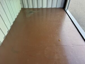 【神戸】中古12FT ドライスチールコンテナ シャッター付き、グレー塗装　3台在庫あり！