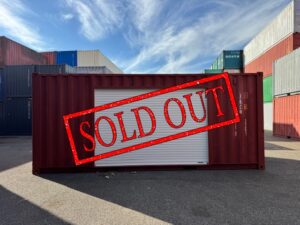 【神戸】中古20FT ドライスチールコンテナ 右パネル3mシャッター付き TKCU2104118