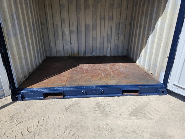 【沖縄】中古10FTドライスチールコンテナ　TKCU149　外装紺色塗装済み