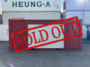 【神戸】中古20FT ドライスチールコンテナ 右パネル3mシャッター付き TKCU1039744