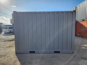 【沖縄】中古12FTドライスチールコンテナ　No.673　グレー錆止め塗装済み