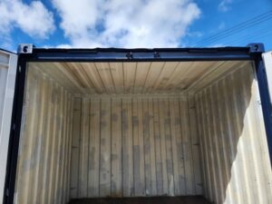 【沖縄】中古10FTドライスチールコンテナ　TKCU149　外装紺色塗装済み