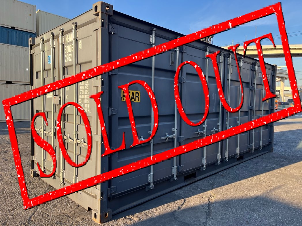 【横浜】新古20ftフルサイドオープンコンテナ（NEWU8000856）