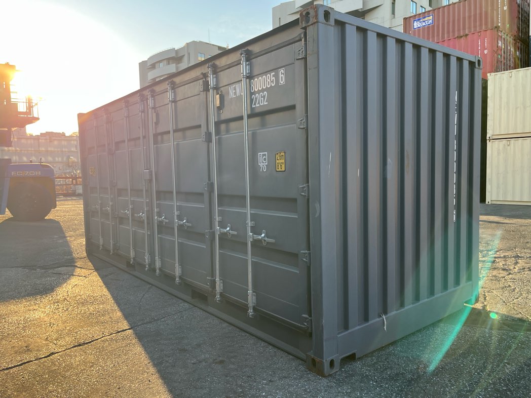 【横浜】新古20ftフルサイドオープンコンテナ（NEWU8000856）