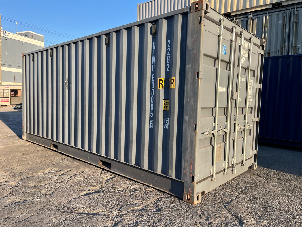 【横浜】新古20ftフルサイドオープンコンテナ（NEWU8000856）